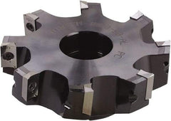 Kyocera - 50.8mm Cut Diam, 25.4mm Arbor Hole, 12.7mm Max Depth of Cut, 30° Indexable Chamfer & Angle Face Mill - 3 Inserts, XPMT 15T3 Insert, Right Hand Cut, 3 Flutes, Series FM - Makers Industrial Supply