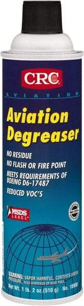 CRC - 20 oz Aerosol Aviation Degreaser - Aerosol, Halogenated - Makers Industrial Supply