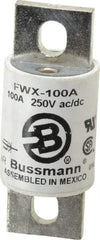 Cooper Bussmann - 250 VAC/VDC, 100 Amp, Fast-Acting Semiconductor/High Speed Fuse - Stud Mount Mount, 3-1/8" OAL, 200 (RMS), 50 at DC kA Rating, 1-7/32" Diam - Makers Industrial Supply