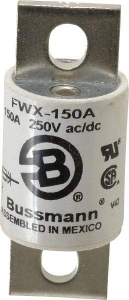 Cooper Bussmann - 250 VAC/VDC, 150 Amp, Fast-Acting Semiconductor/High Speed Fuse - Stud Mount Mount, 3-1/8" OAL, 200 (RMS), 50 at DC kA Rating, 1-7/32" Diam - Makers Industrial Supply