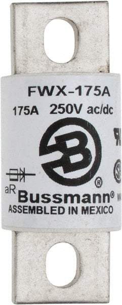 Cooper Bussmann - 250 VAC/VDC, 175 Amp, Fast-Acting Semiconductor/High Speed Fuse - Stud Mount Mount, 3-1/8" OAL, 200 (RMS), 50 at DC kA Rating, 1-7/32" Diam - Makers Industrial Supply