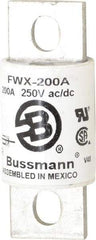 Cooper Bussmann - 250 VAC/VDC, 200 Amp, Fast-Acting Semiconductor/High Speed Fuse - Stud Mount Mount, 3-1/8" OAL, 200 (RMS), 50 at DC kA Rating, 1-7/32" Diam - Makers Industrial Supply