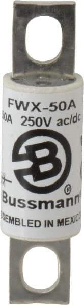 Cooper Bussmann - 250 VAC/VDC, 50 Amp, Fast-Acting Semiconductor/High Speed Fuse - Stud Mount Mount, 3-3/16" OAL, 200 (RMS), 50 at DC kA Rating, 0.81" Diam - Makers Industrial Supply