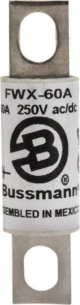 Cooper Bussmann - 250 VAC/VDC, 60 Amp, Fast-Acting Semiconductor/High Speed Fuse - Stud Mount Mount, 3-3/16" OAL, 200 (RMS), 50 at DC kA Rating, 0.81" Diam - Makers Industrial Supply