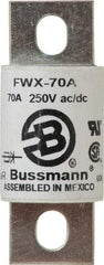 Cooper Bussmann - 250 VAC/VDC, 70 Amp, Fast-Acting Semiconductor/High Speed Fuse - Stud Mount Mount, 3.13" OAL, 200 (RMS), 50 at DC kA Rating, 1.22" Diam - Makers Industrial Supply