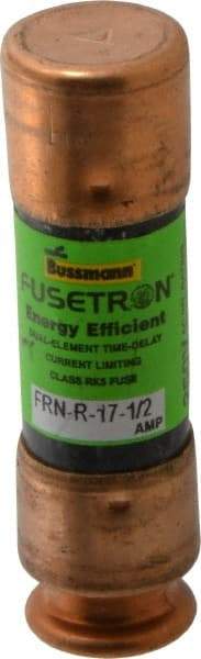 Cooper Bussmann - 125 VDC, 250 VAC, 17.5 Amp, Time Delay General Purpose Fuse - Fuse Holder Mount, 50.8mm OAL, 20 at DC, 200 (RMS) kA Rating, 9/16" Diam - Makers Industrial Supply