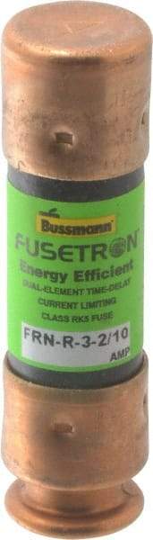 Cooper Bussmann - 125 VDC, 250 VAC, 3.2 Amp, Time Delay General Purpose Fuse - Fuse Holder Mount, 50.8mm OAL, 20 at DC, 200 (RMS) kA Rating, 9/16" Diam - Makers Industrial Supply