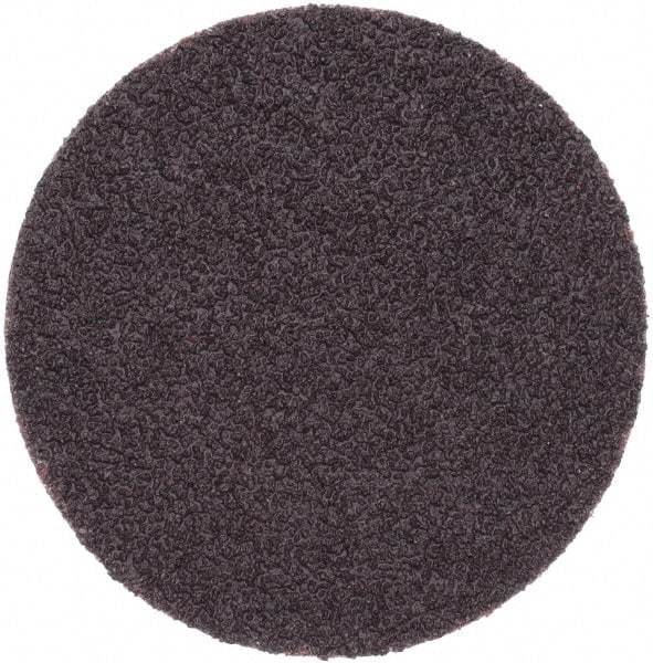 Norton - 2" Diam, 50 Grit Aluminum Oxide Adhesive PSA Disc - Coarse Grade, Brown, X Weighted Backing, Flexible - Makers Industrial Supply