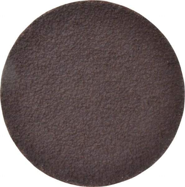 Norton - 3" Diam, 36 Grit Aluminum Oxide Adhesive PSA Disc - Very Coarse, Brown, X Weighted Cloth Backing, Flexible - Makers Industrial Supply