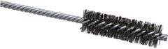 Weiler - 3/4" Diam Helical Steel Tube Brush - Double Spiral, 0.0104" Filament Diam, 2-1/2" Brush Length, 5-1/2" OAL, 1/4" Diam Shank - Makers Industrial Supply