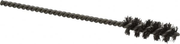 Weiler - 3/8" Diam Helical Steel Tube Brush - 0.008" Filament Diam, 1" Brush Length, 3-1/2" OAL, 1/8" Diam Stainless Steel Shank - Makers Industrial Supply