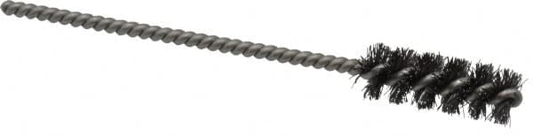 Weiler - 3/8" Diam Helical Steel Tube Brush - 0.006" Filament Diam, 1" Brush Length, 3-1/2" OAL, 1/8" Diam Stainless Steel Shank - Makers Industrial Supply