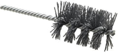 Weiler - 1-3/4" Diam Helical Nylon Tube Brush - Single Spiral, 0.035" Filament Diam, 2-1/2" Brush Length, 5-1/2" OAL, 1/4" Diam Shank - Makers Industrial Supply