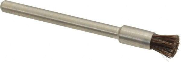 Weiler - 3/16" Brush Diam, End Brush - 1/8" Diam Shank, 37,000 Max RPM - Makers Industrial Supply