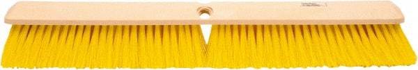 Weiler - 24" General Purpose Polypropylene Push Broom - 3" Bristle Length, Foam Block, Threaded Handle Connection, Handle Sold Separately - Makers Industrial Supply