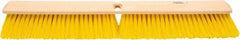 Weiler - 24" General Purpose Polypropylene Push Broom - 3" Bristle Length, Foam Block, Threaded Handle Connection, Handle Sold Separately - Makers Industrial Supply