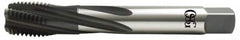 OSG - 1-1/2 - 8 UNS 5 Flute 2B Modified Bottoming Spiral Flute Tap - Vanadium High Speed Steel, Oxide Finish, 200mm OAL, Right Hand Flute, Right Hand Thread, Series 13014 - Makers Industrial Supply