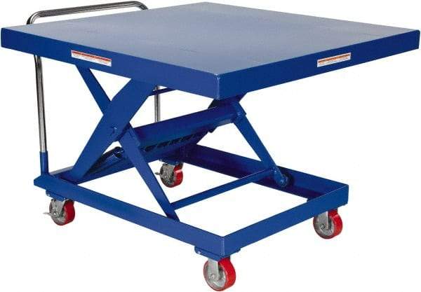 Vestil - 2,000 Lb Capacity, 34" Lift Height, Portable Workstation Manually Operated Lift - Makers Industrial Supply