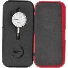 SPI - 1/4" Range, 0-50-0 Dial Reading, 0.001" Graduation Dial Drop Indicator - 1-1/2" Dial, 0.1" Range per Revolution, Revolution Counter, Includes NPL Traceability Certification - Makers Industrial Supply