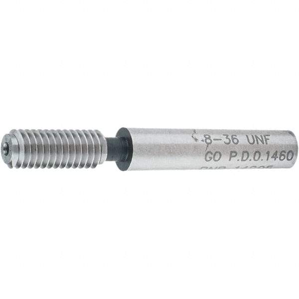 SPI - #8-36, Class 2B, 3B, Single End Plug Thread Go Gage - Steel, Size 0 Handle Not Included - Makers Industrial Supply