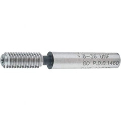 SPI - #8-36, Class 2B, 3B, Single End Plug Thread Go Gage - Steel, Size 0 Handle Not Included - Makers Industrial Supply