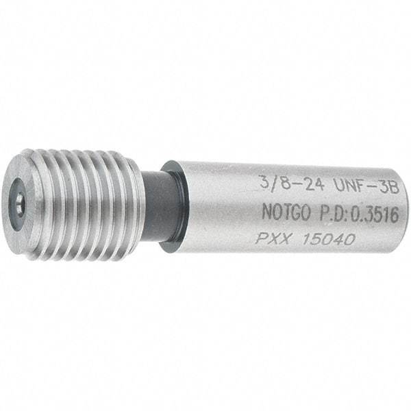 SPI - 3/8-24, Class 3B, Single End Plug Thread No Go Gage - Steel, Size 2 Handle Not Included - Makers Industrial Supply