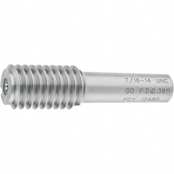 SPI - 7/16-14, Class 2B, 3B, Single End Plug Thread Go Gage - Steel, Size 2 Handle Not Included - Makers Industrial Supply