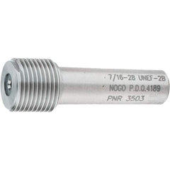 SPI - 7/16-28, Class 2B, Single End Plug Thread No Go Gage - Steel, Size 2 Handle Not Included - Makers Industrial Supply