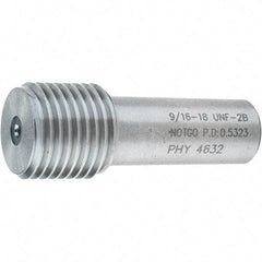 SPI - 9/16-18, Class 2B, Single End Plug Thread No Go Gage - Steel, Size 3 Handle Not Included - Makers Industrial Supply