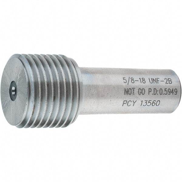 SPI - 5/8-18, Class 2B, Single End Plug Thread No Go Gage - Steel, Size 3 Handle Not Included - Makers Industrial Supply