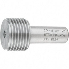 SPI - 3/4-16, Class 2B, Single End Plug Thread No Go Gage - Steel, Size 3 Handle Not Included - Makers Industrial Supply