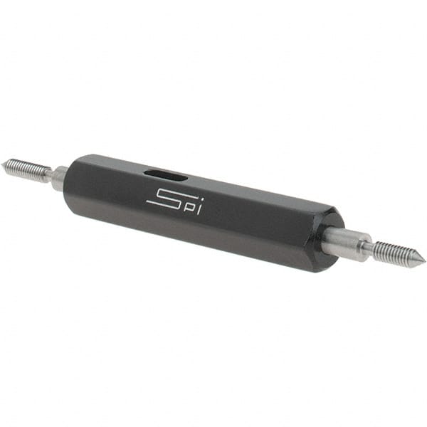 SPI - #2-64, Class 2B, Double End Plug Thread Go/No Go Gage - Steel, Size 000 Handle Included - Makers Industrial Supply