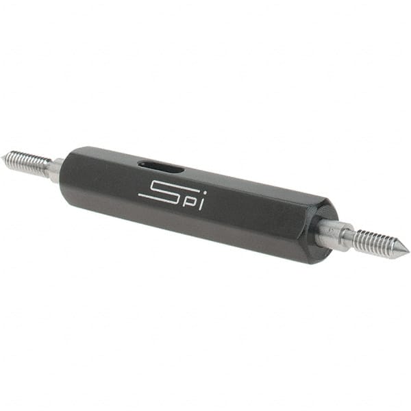 SPI - #3-48, Class 2B, Double End Plug Thread Go/No Go Gage - Steel, Size 000 Handle Included - Makers Industrial Supply