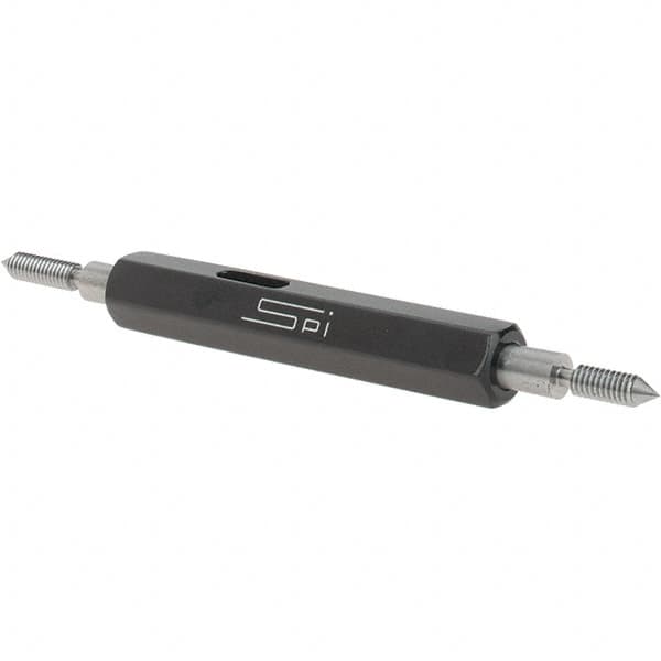 SPI - #4-48, Class 2B, Double End Plug Thread Go/No Go Gage - Steel, Size 00 Handle Included - Makers Industrial Supply