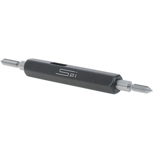 SPI - #4-48, Class 3B, Double End Plug Thread Go/No Go Gage - Steel, Size 00 Handle Included - Makers Industrial Supply