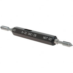 SPI - #6-32, Class 2B, Double End Plug Thread Go/No Go Gage - Steel, Size 00 Handle Included - Makers Industrial Supply