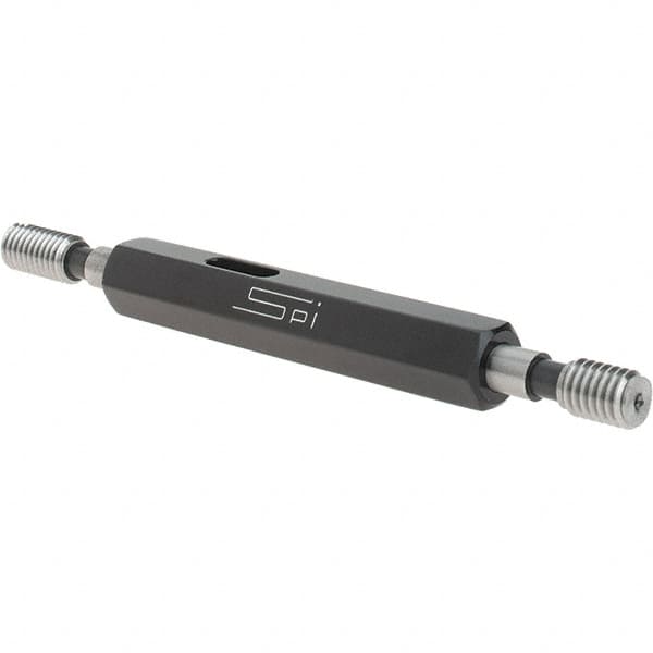 SPI - #12-28, Class 2B, Double End Plug Thread Go/No Go Gage - Steel, Size 0 Handle Included - Makers Industrial Supply