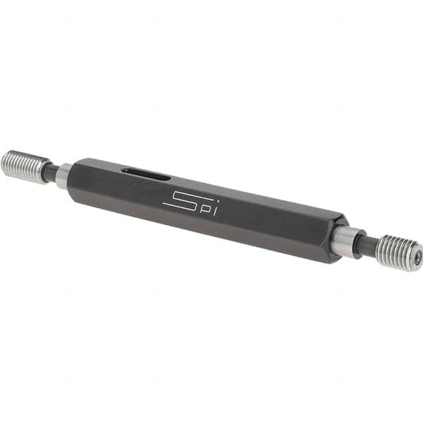 SPI - 1/4-28, Class 2B, Double End Plug Thread Go/No Go Gage - Steel, Size 1 Handle Included - Makers Industrial Supply