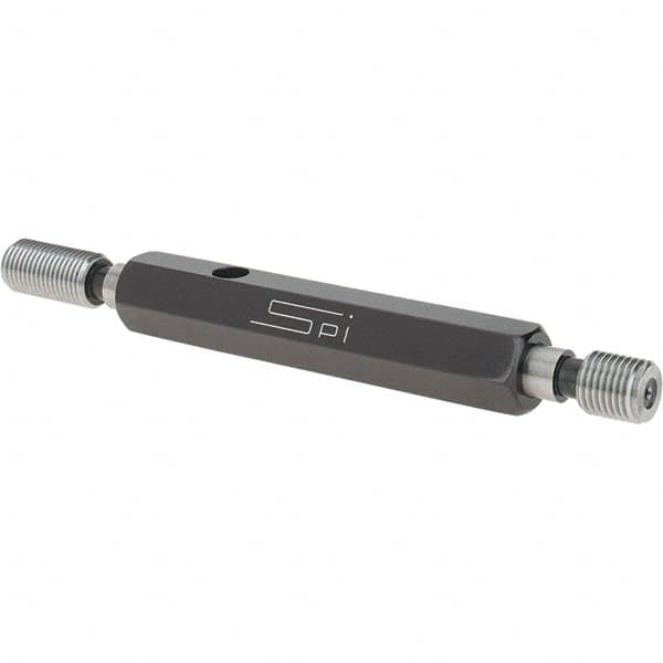 SPI - 3/8-24, Class 3B, Double End Plug Thread Go/No Go Gage - Steel, Size 2 Handle Included - Makers Industrial Supply