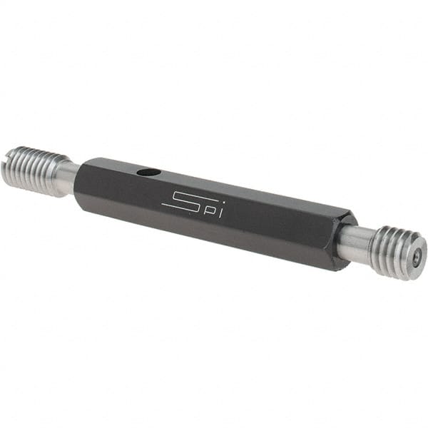 SPI - 7/16-14, Class 2B, Double End Plug Thread Go/No Go Gage - Steel, Size 2 Handle Included - Makers Industrial Supply