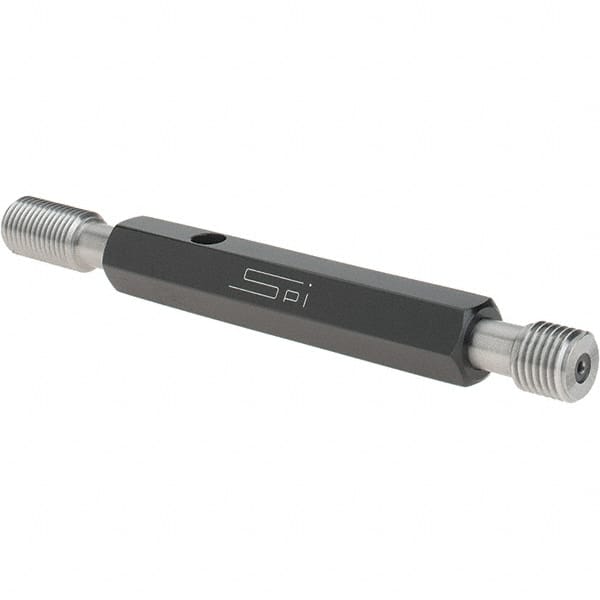 SPI - 7/16-20, Class 3B, Double End Plug Thread Go/No Go Gage - Steel, Size 2 Handle Included - Makers Industrial Supply