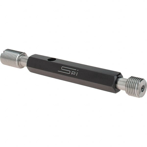 SPI - 1/2-20, Class 3B, Double End Plug Thread Go/No Go Gage - Steel, Size 2 Handle Included - Makers Industrial Supply