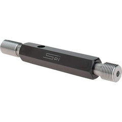 SPI - 9/16-18, Class 2B, Double End Plug Thread Go/No Go Gage - Steel, Size 3 Handle Included - Makers Industrial Supply