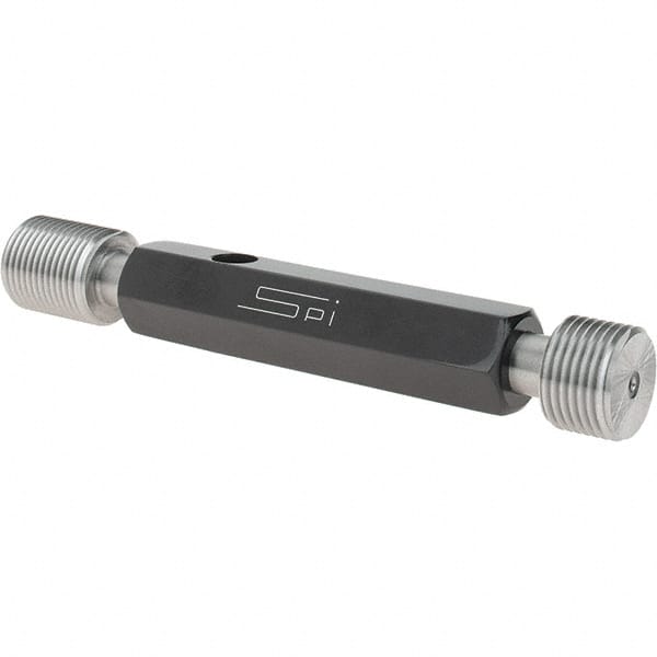 SPI - 3/4-16, Class 2B, Double End Plug Thread Go/No Go Gage - Steel, Size 3 Handle Included - Makers Industrial Supply