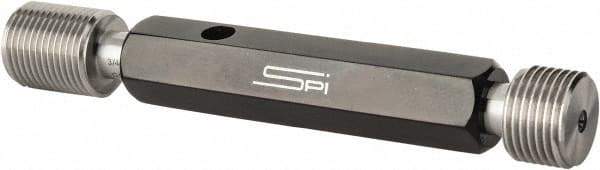 SPI - 3/4-16, Class 3B, Double End Plug Thread Go/No Go Gage - Steel, Size 3 Handle Included - Makers Industrial Supply