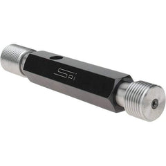 SPI - 7/8-14, Class 3B, Double End Plug Thread Go/No Go Gage - Steel, Size 4 Handle Included - Makers Industrial Supply