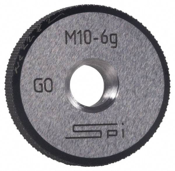 SPI - M2.2x0.45 Go Single Ring Thread Gage - Class 6G, Oil Hardened Nonshrinking Steel (OHNS), NPL Traceability Certification Included - Makers Industrial Supply