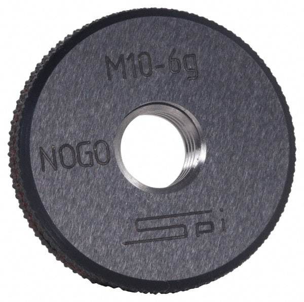 SPI - M7x1 No Go Single Ring Thread Gage - Class 6G, Oil Hardened Nonshrinking Steel (OHNS), NPL Traceability Certification Included - Makers Industrial Supply