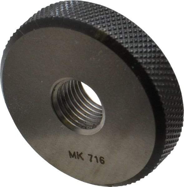 SPI - M12x1.25 Go Single Ring Thread Gage - Class 6G, Oil Hardened Nonshrinking Steel (OHNS), NPL Traceability Certification Included - Makers Industrial Supply