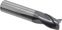 ProMax - 1/2", 3 Flute, Single End, Solid Carbide, 0.02" Corner Radius End Mill - 2-1/2" OAL, 35° Helix, Right Hand Flute, 5/8" LOC, Right Hand Cut - Makers Industrial Supply